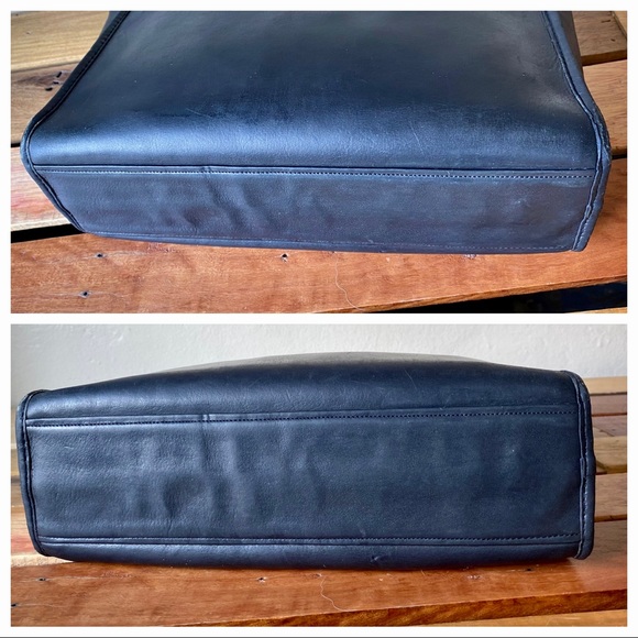 Vintage Coach 👜 70’s NYC Standard Tote Dk Blue - Picture 4 of 7